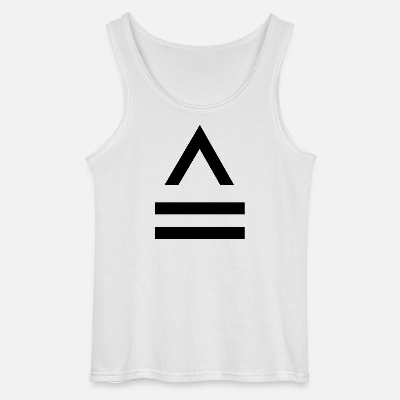 Entspricht Zeichen equivalent to - Gildan Männer Tank Top - Weiß