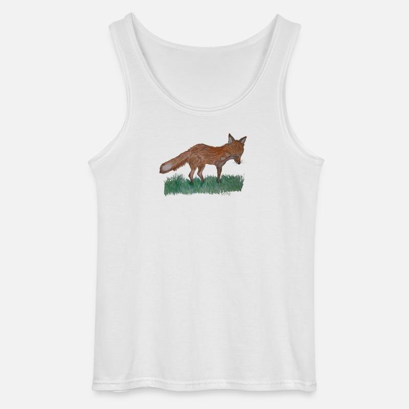 Ich bin nur ein Fuchs - Gildan Männer Tank Top - Weiß