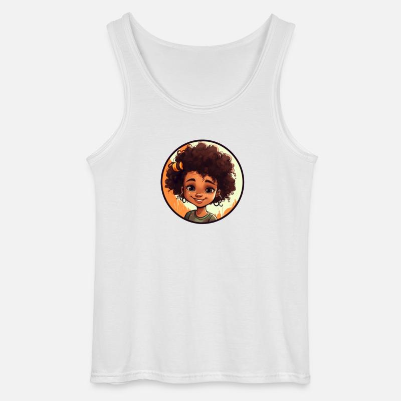 Lebendige Comic-Charakter Illustration - Gildan Männer Tank Top - Weiß