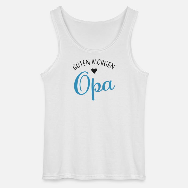 Guten Morgen Opa - Gildan Männer Tank Top - Weiß