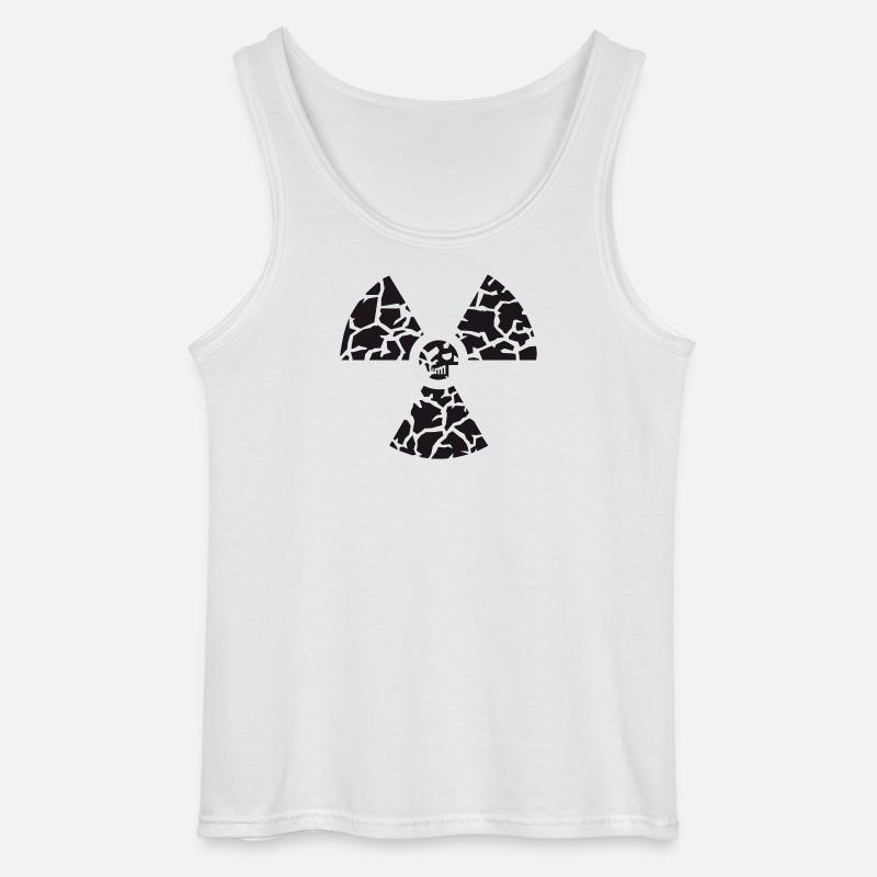 Against nuclear power - Gildan Men’s Tank Top - white