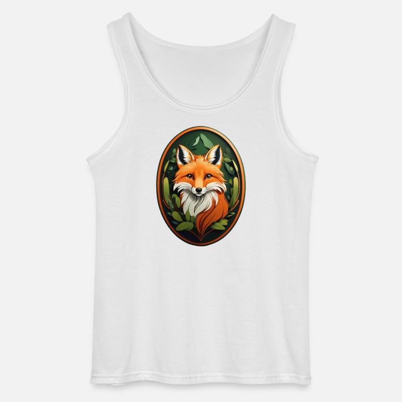 Rotfuchs - Gildan Männer Tank Top - Weiß