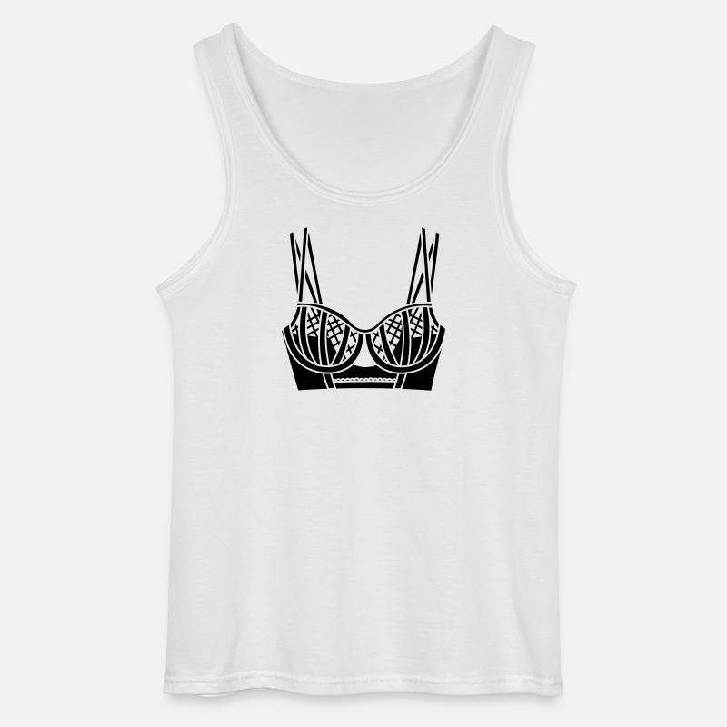 BH-Dessous-Logo für Geschäft oder Verkäufer - Gildan Männer Tank Top - Weiß
