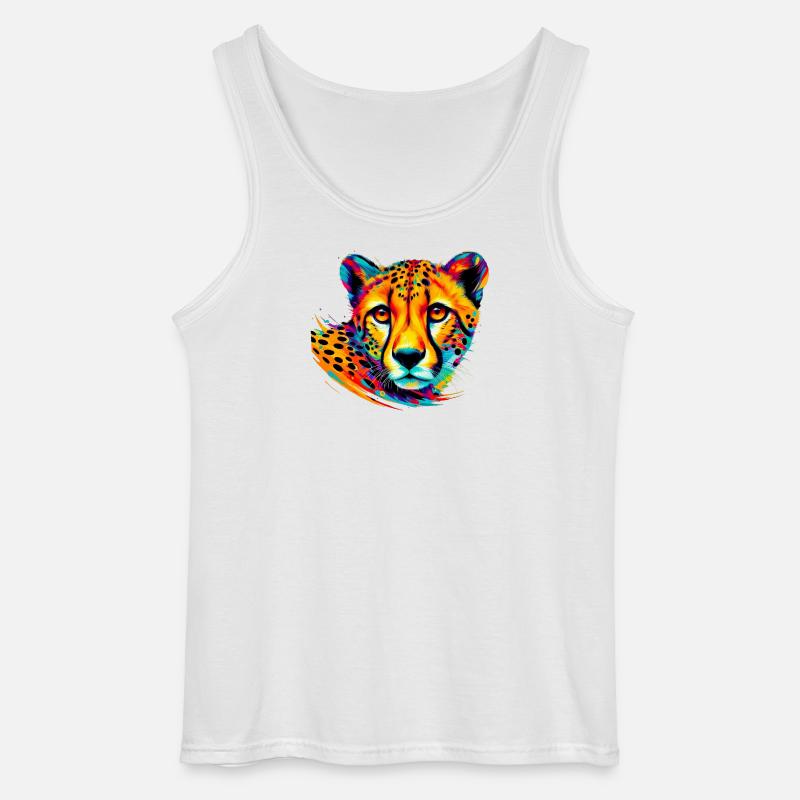 Gepard - Gildan Männer Tank Top - Weiß