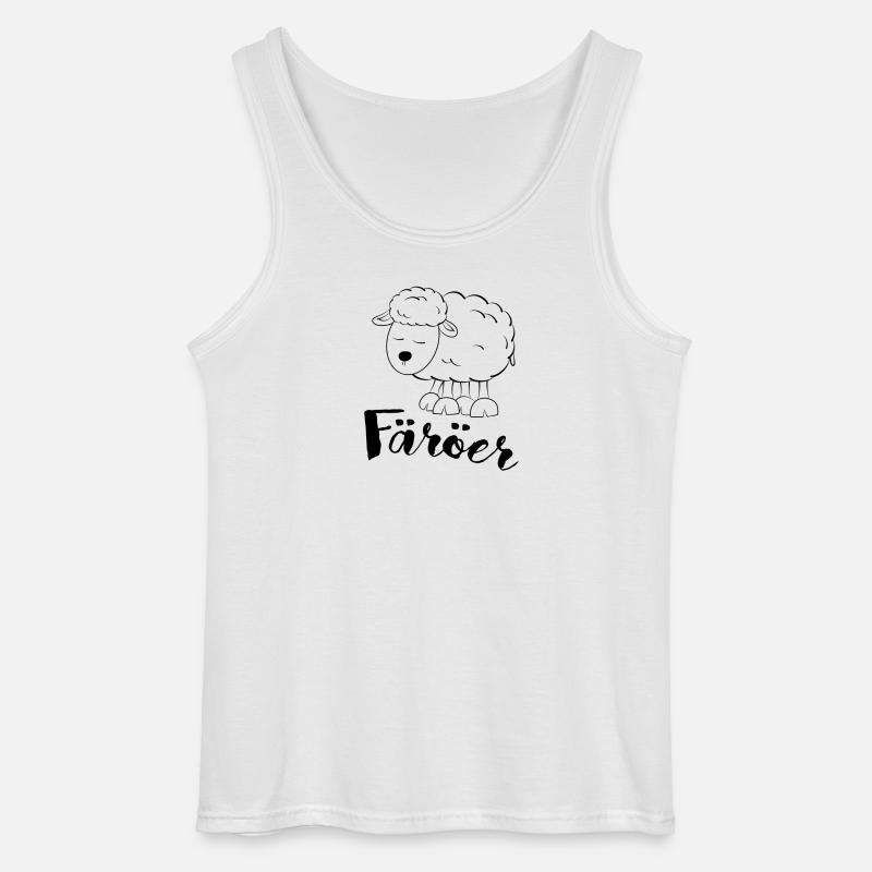 Färöer Schaf - Gildan Männer Tank Top - Weiß