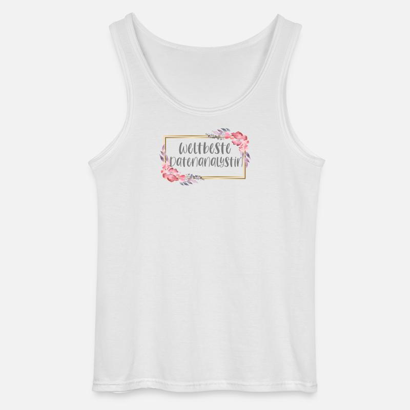 Datenanalystin Datenanalyse Geschenk - Gildan Männer Tank Top - Weiß