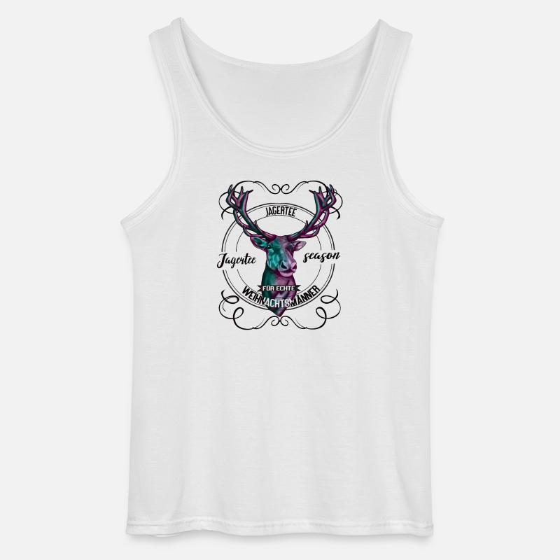 Jägerzeit Jaggertee – Für echte Weihnachtsmänner - Gildan Männer Tank Top - Weiß