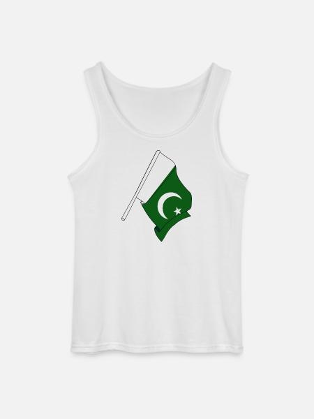 Flag Pakistan - Gildan Men’s Tank Top - white