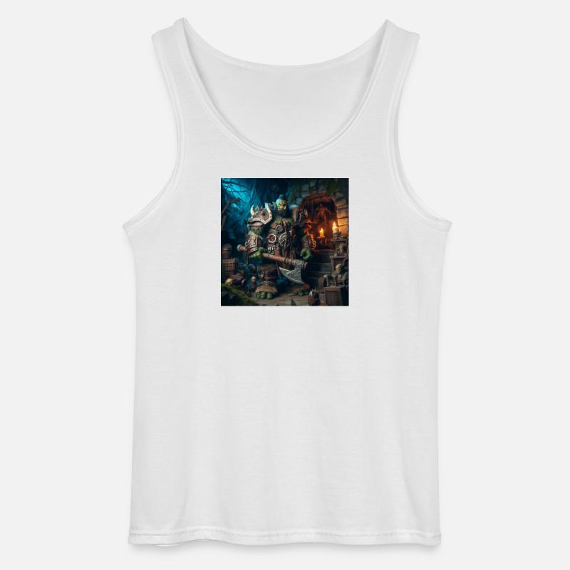 Orc Design 2 - Gildan Männer Tank Top - Weiß