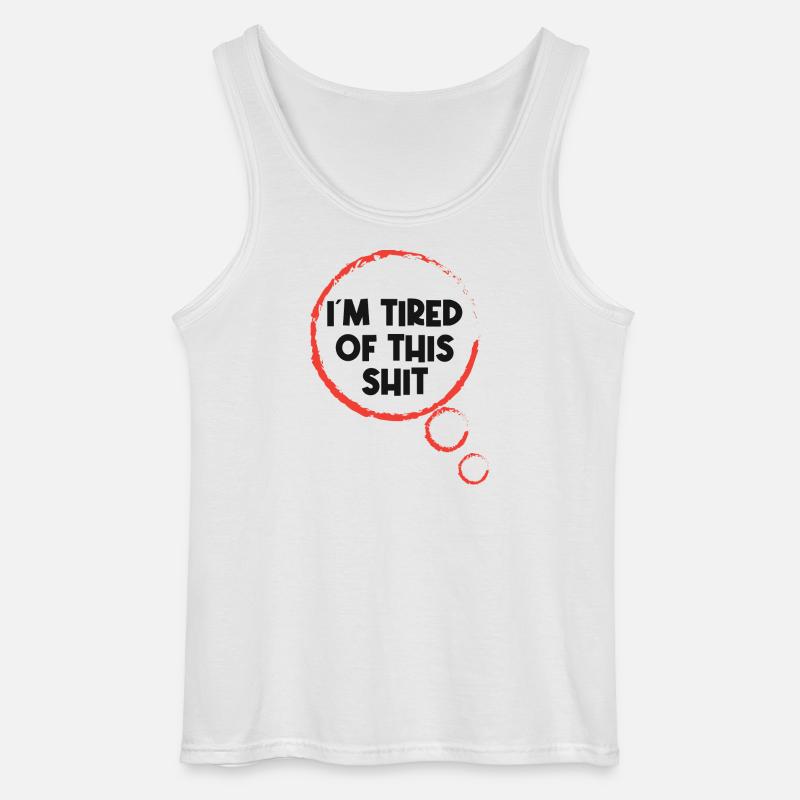 Gleichgültig Statement Ist Mir Egal - Gildan Männer Tank Top - Weiß
