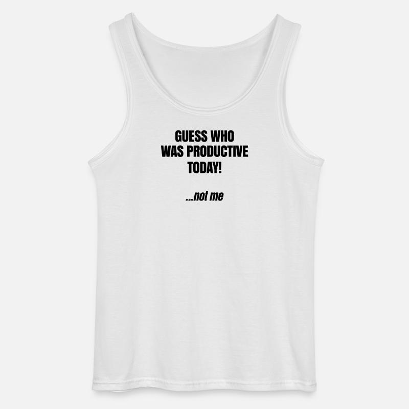 Egal Statement Witzig Ist Mir Wurscht - Gildan Männer Tank Top - Weiß