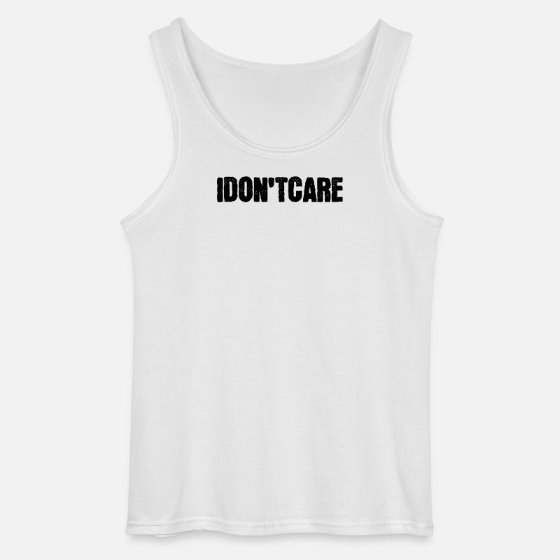 Ist Mir Wurscht Statement Egal - Gildan Männer Tank Top - Weiß