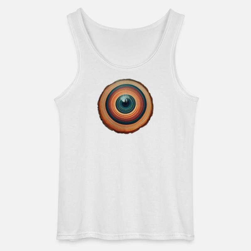 Das Auge eines Baumes - Gildan Männer Tank Top - Weiß
