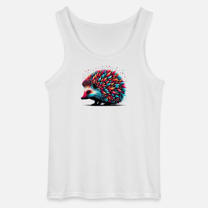 Hedgehog - Gildan Men’s Tank Top - white