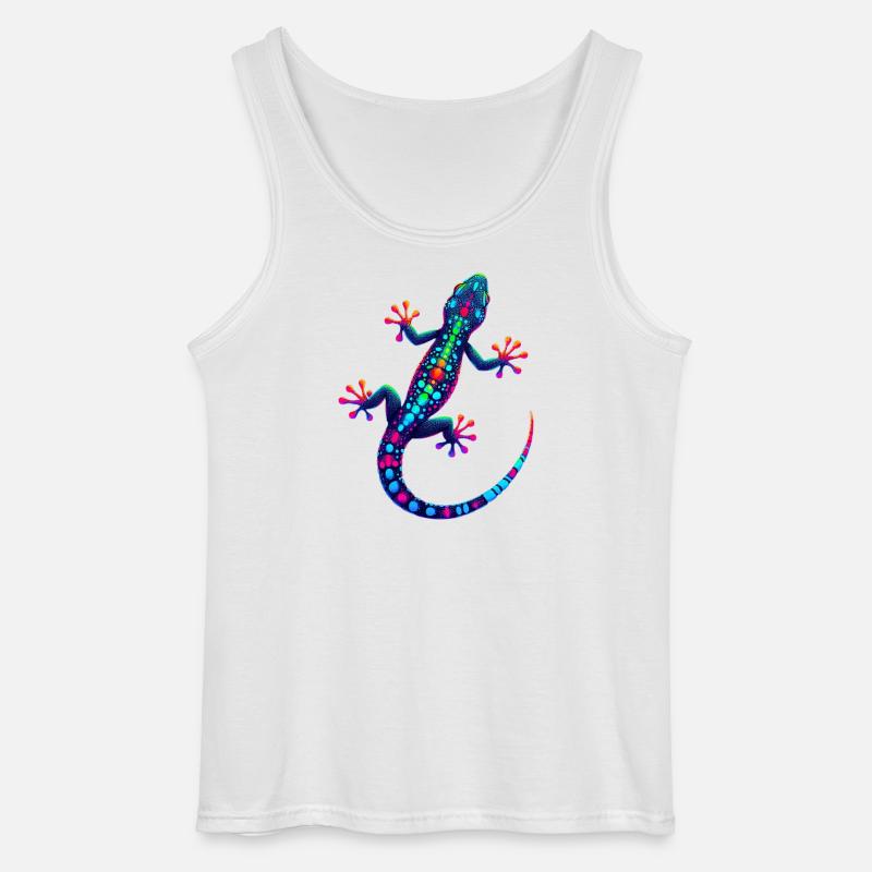 Gecko - Gildan Männer Tank Top - Weiß