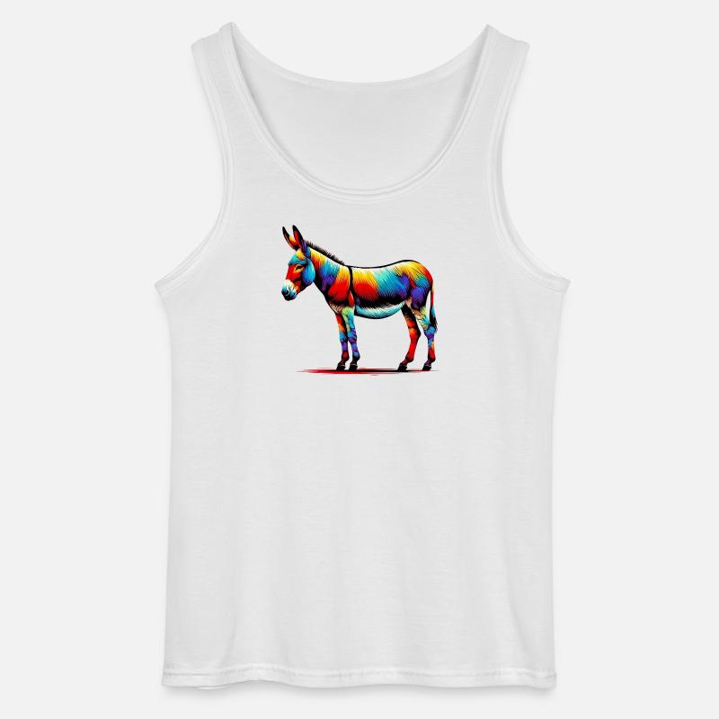 Esel, Schnuller, Maultier - Gildan Männer Tank Top - Weiß