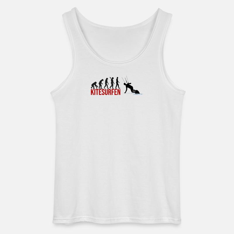 Evolution Kitesurfen - Gildan Männer Tank Top - Weiß