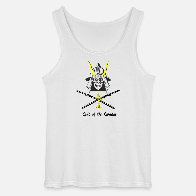 Samuraihelm Kabuto 4 - Gildan Männer Tank Top - Weiß