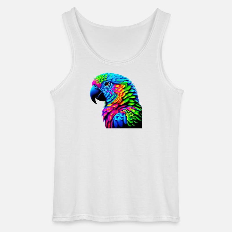 Papagei - Gildan Männer Tank Top - Weiß