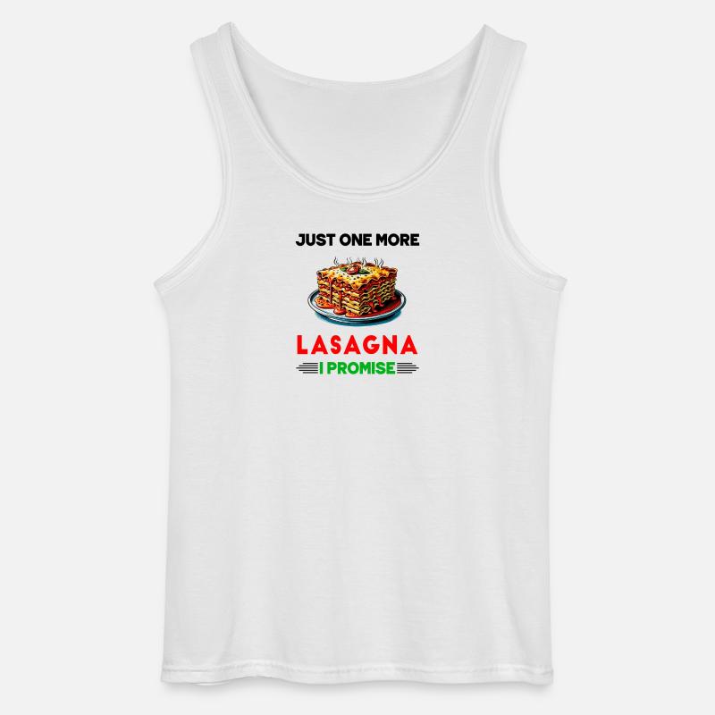 Nur noch eine Lasagne, versprochen - Gildan Männer Tank Top - Weiß