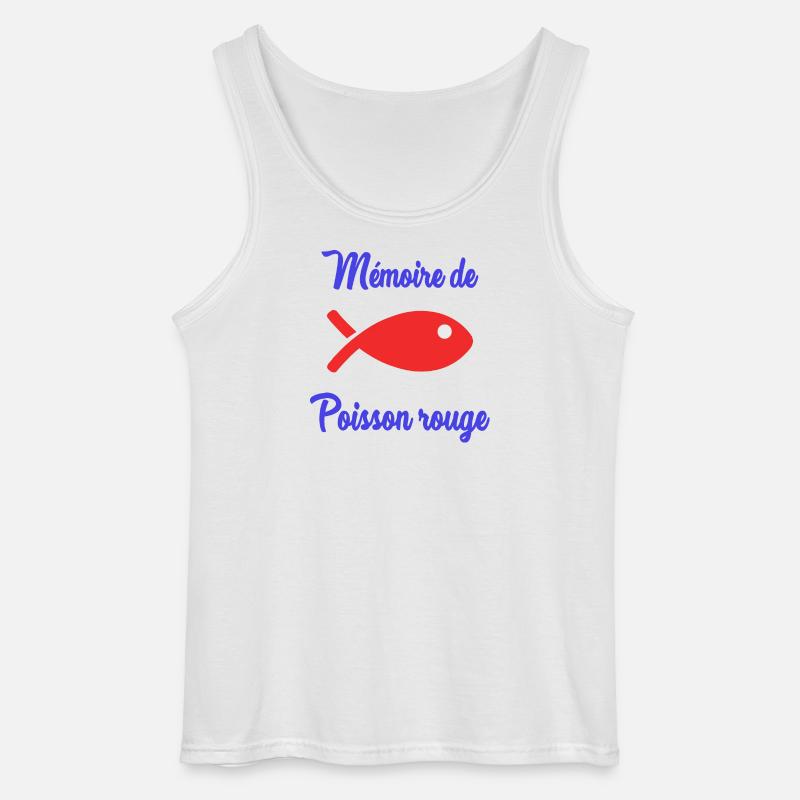 FISCH. APRILSCHERZ. HUMOR - Gildan Männer Tank Top - Weiß
