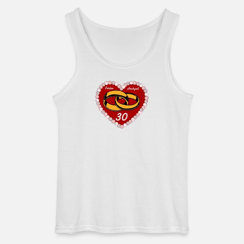 Perlenhochzeit , 30 Jahre EHE (25) - Gildan Männer Tank Top - Weiß