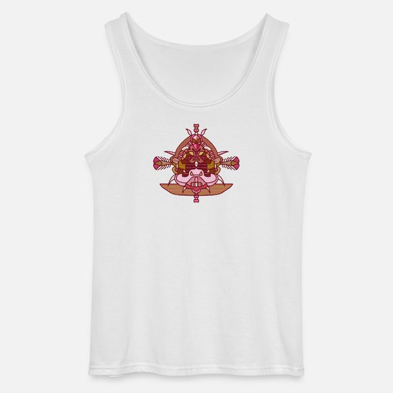 Farb-tattoo - Gildan Männer Tank Top - Weiß