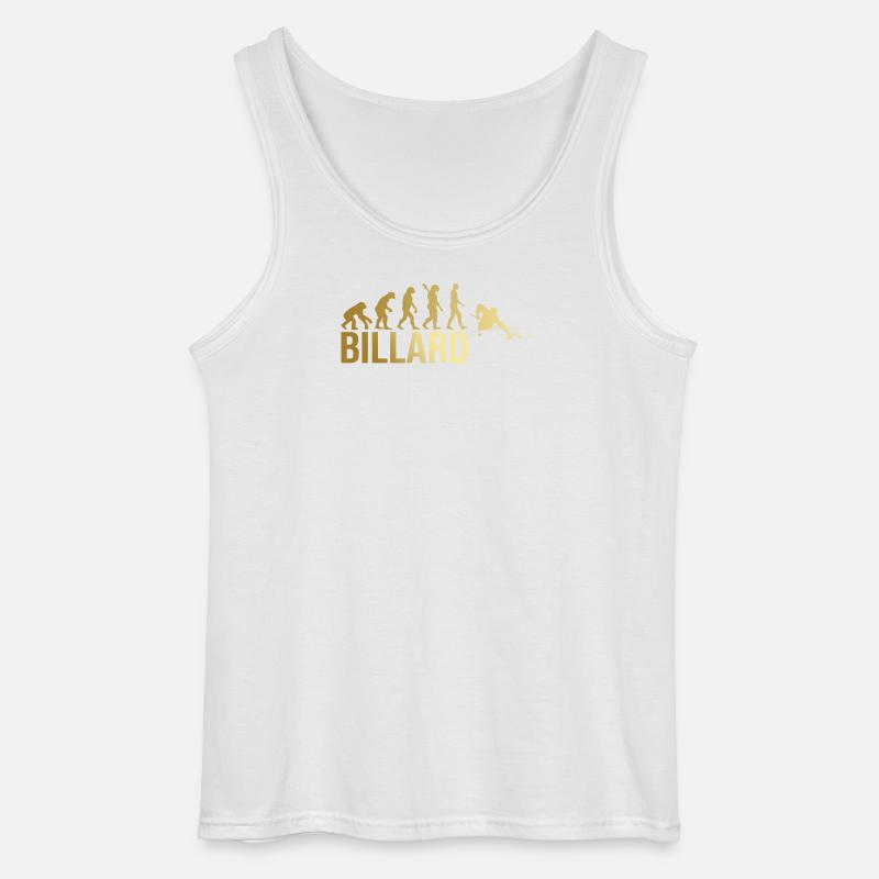 Evolution Billard - Gildan Männer Tank Top - Weiß