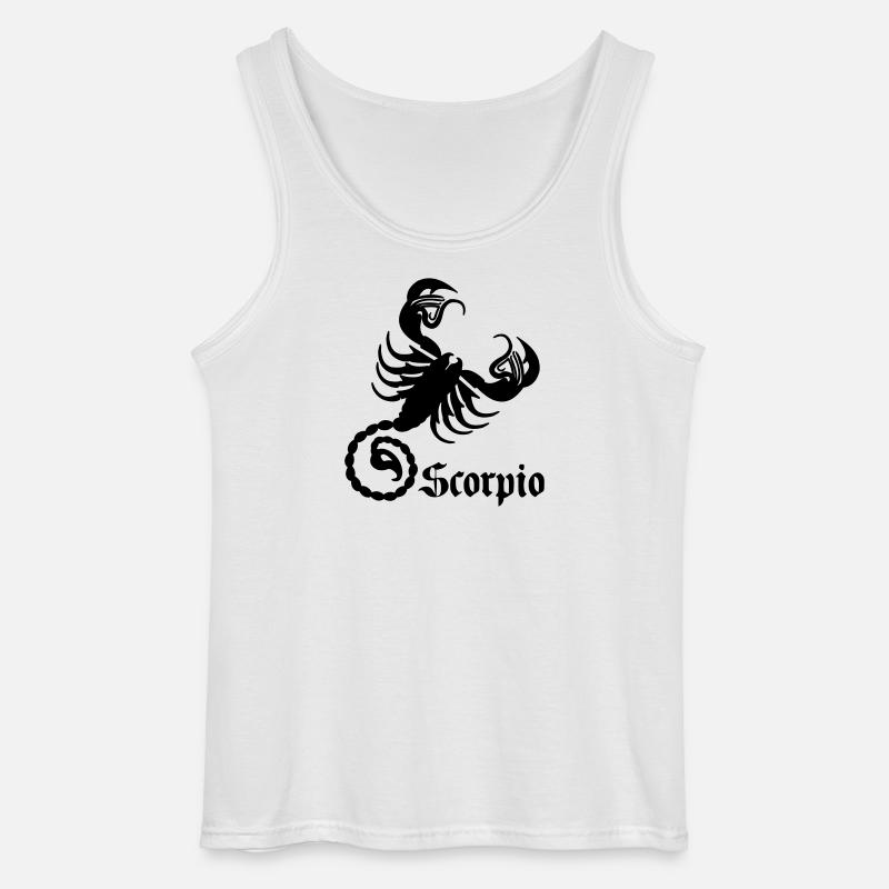 Sternzeichenbild Skorpion - Gildan Männer Tank Top - Weiß
