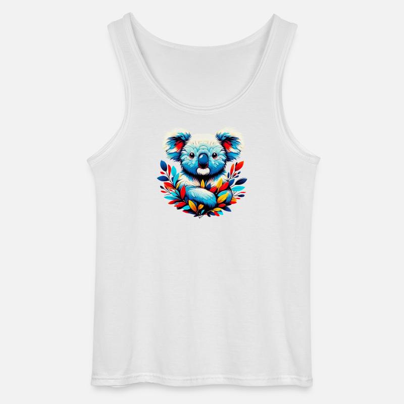 Koala - Gildan Männer Tank Top - Weiß