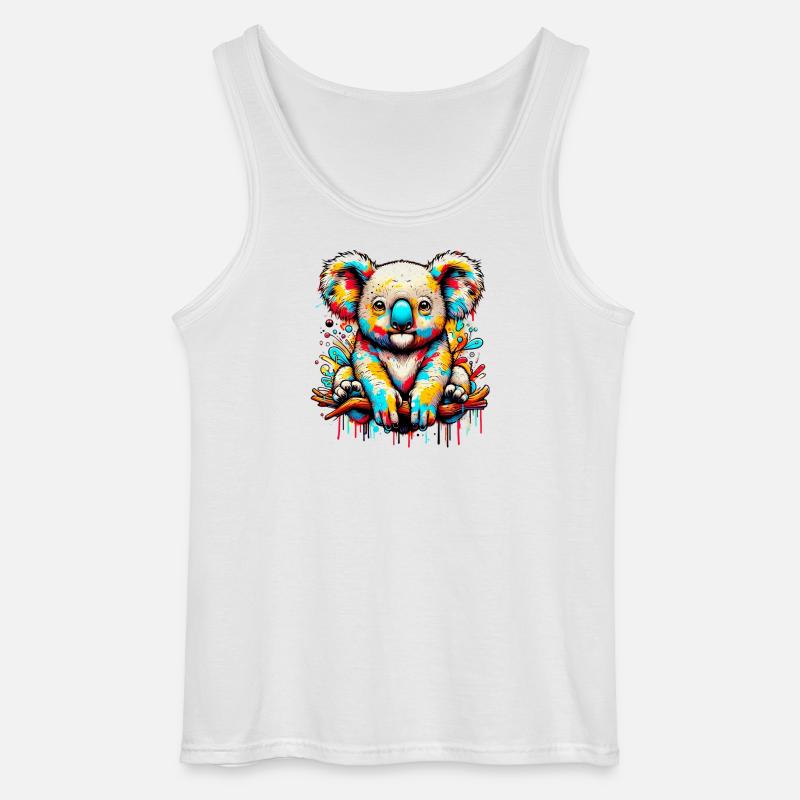 Koala - Gildan Männer Tank Top - Weiß