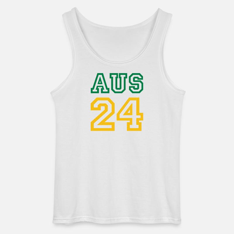 Australia Australien - Gildan Männer Tank Top - Weiß