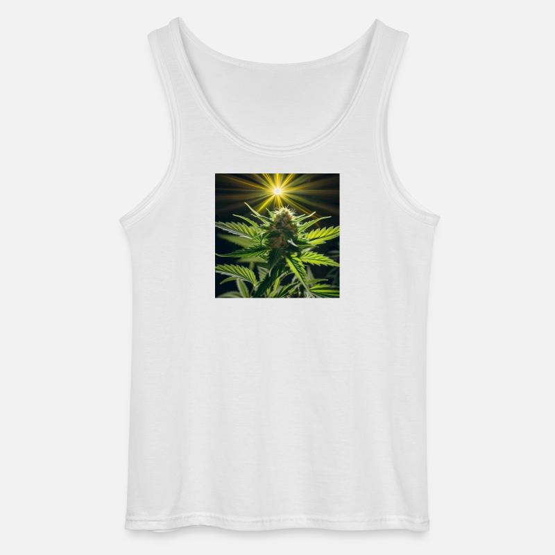Cannabis 4 - Gildan Männer Tank Top - Weiß