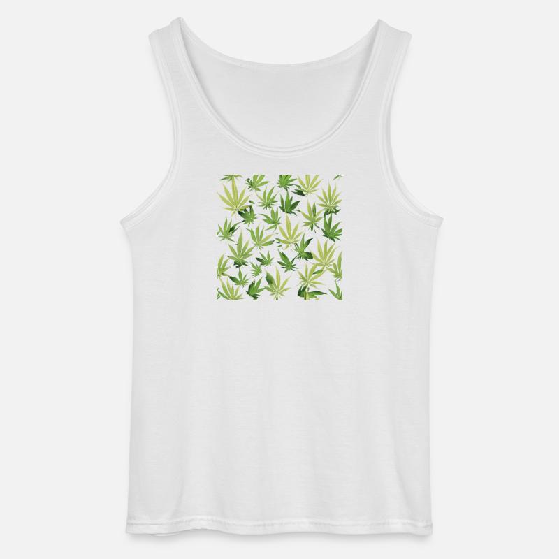 Cannabis 2 - Gildan Männer Tank Top - Weiß