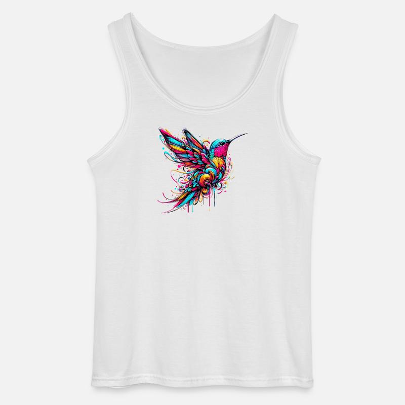 Hummingbird - Gildan Men’s Tank Top - white