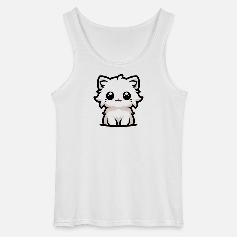 Das süßeste Kätzchen - Gildan Männer Tank Top - Weiß