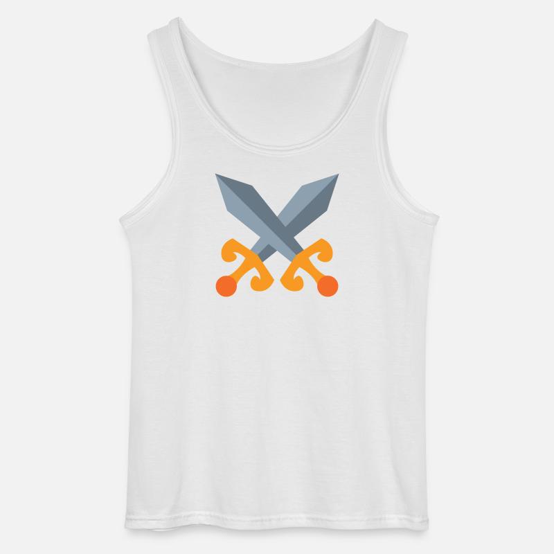 Schwert Kampf - Gildan Männer Tank Top - Weiß