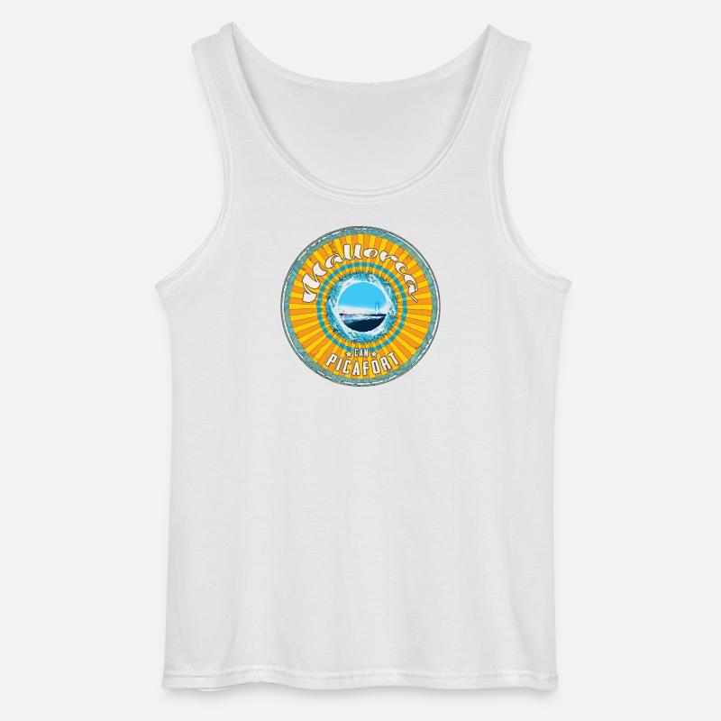 Mallorca Can Picafort - Gildan Männer Tank Top - Weiß