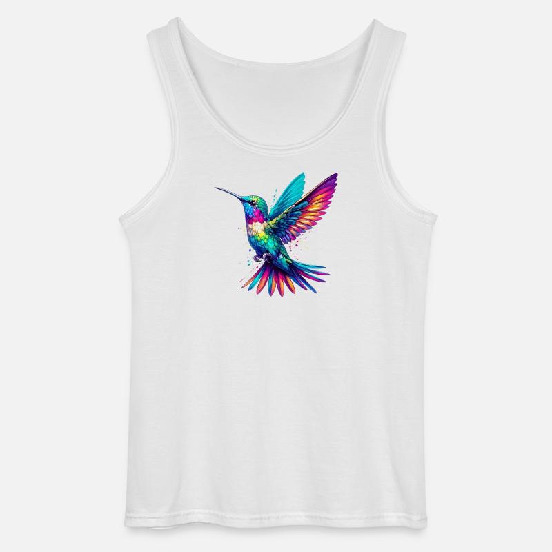 Kolibri - Gildan Männer Tank Top - Weiß