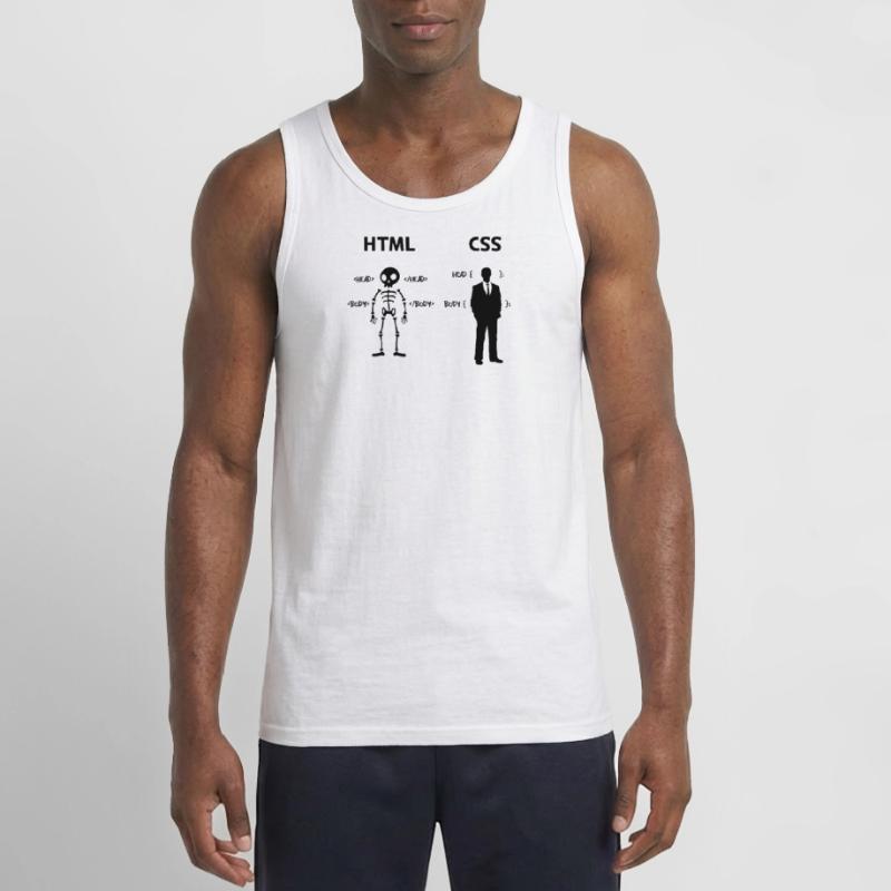 Developer Programmer Coden Css Scripting Code Gildan Men’s Tank Top