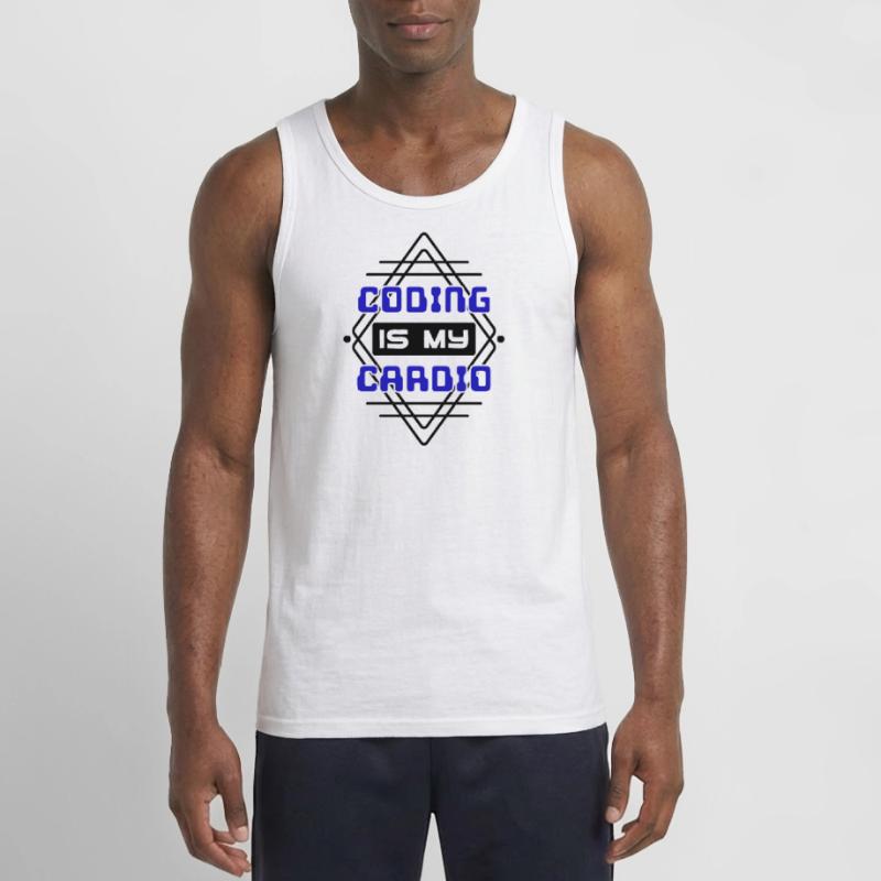 Cooler Spruch Developer Coden Programmierer Code Gildan Männer Tank Top