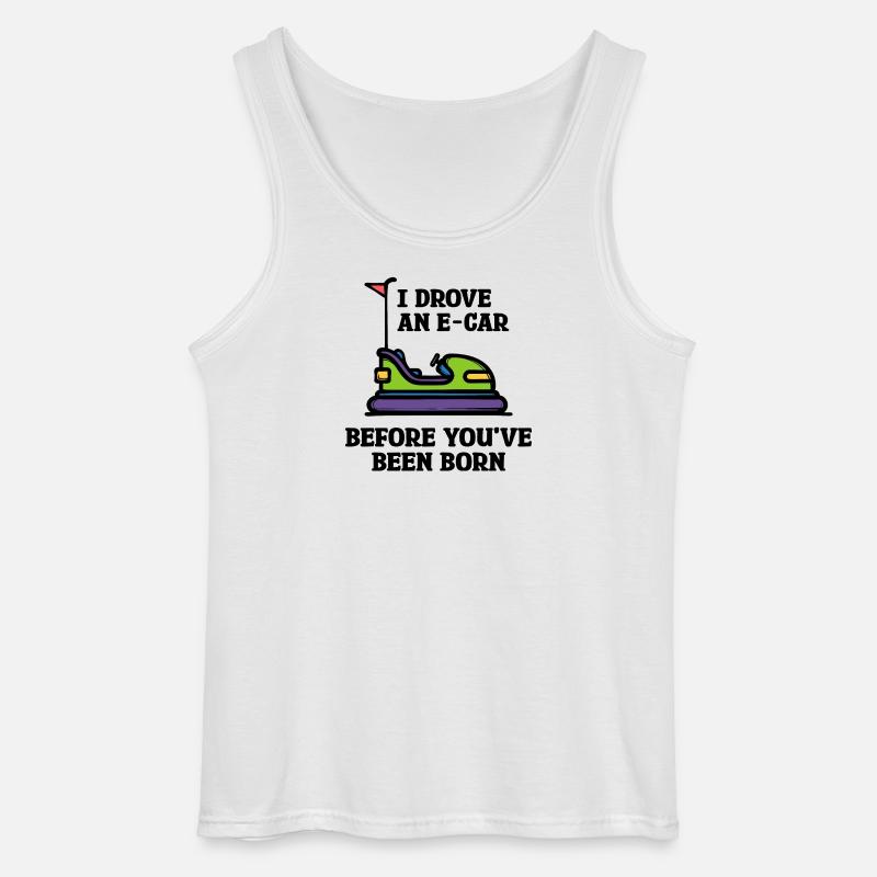 Energiespeicher Statement Tanken Strom E-auto - Gildan Männer Tank Top - Weiß