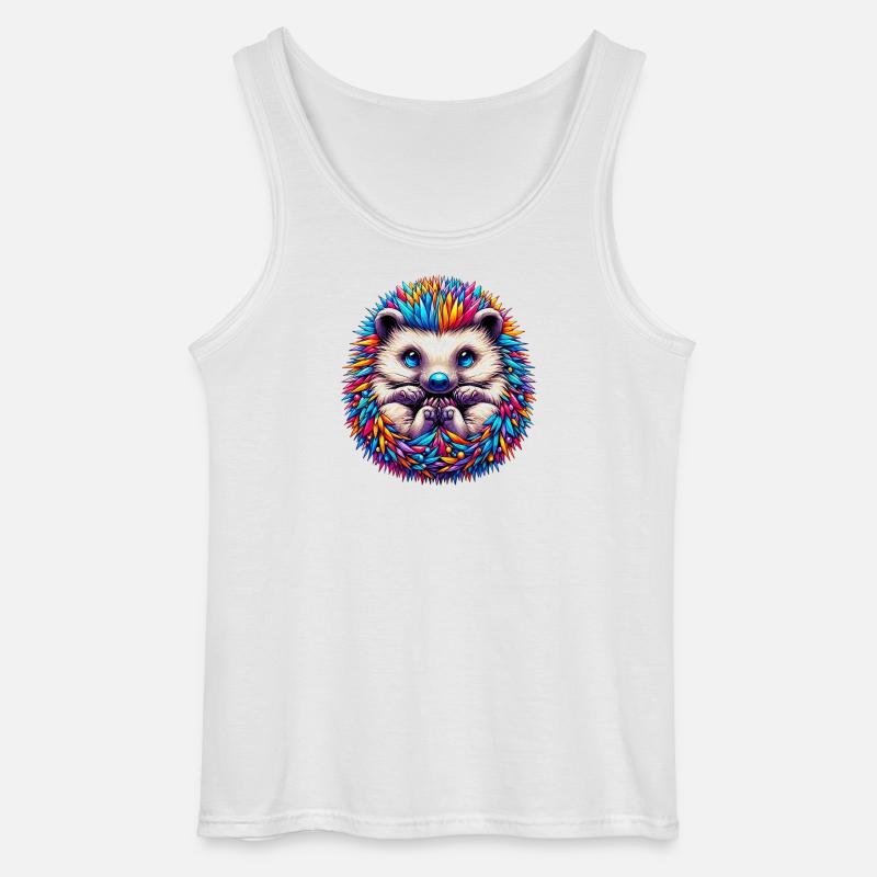 Igel - Gildan Männer Tank Top - Weiß