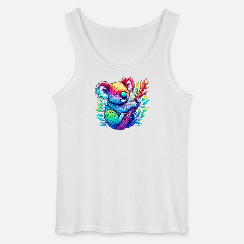 Koala - Gildan Männer Tank Top - Weiß