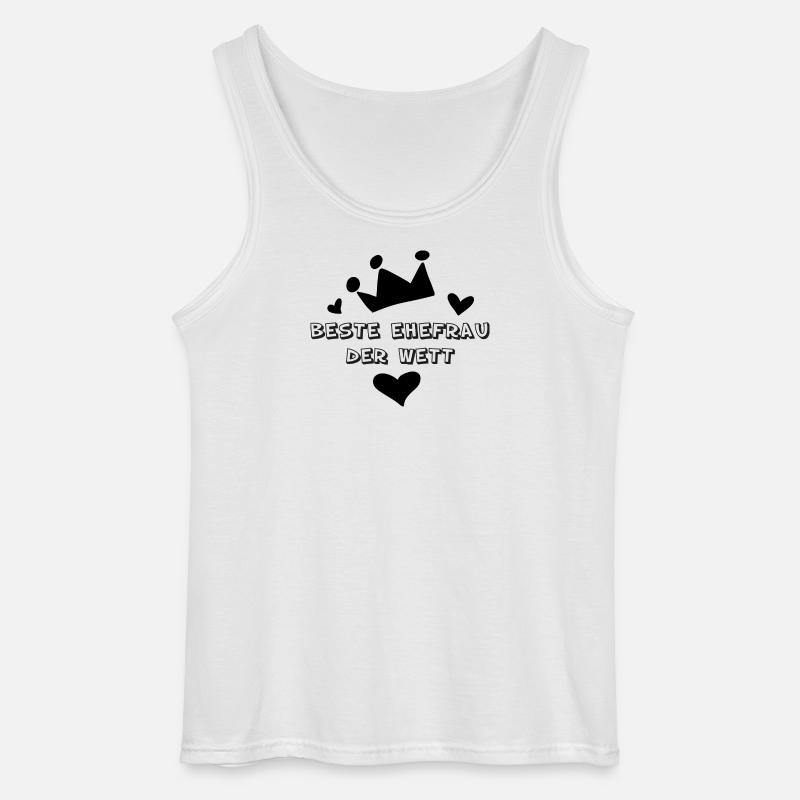Beste Ehefrau der Welt - Gildan Männer Tank Top - Weiß