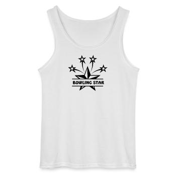 Étoile du bowling - Débardeur Gildan Homme - blanc - Devant - AI Model Male 185 dark (185cm)