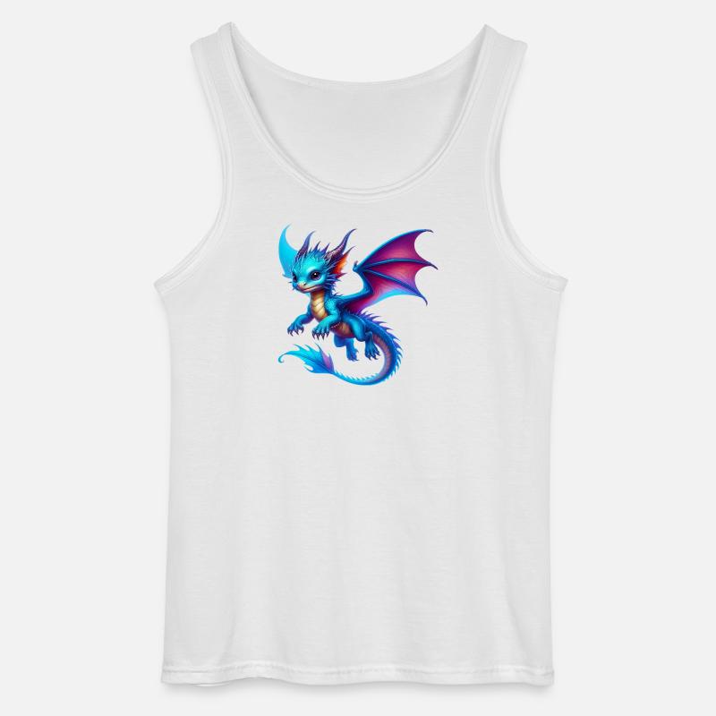 Drache - Gildan Männer Tank Top - Weiß