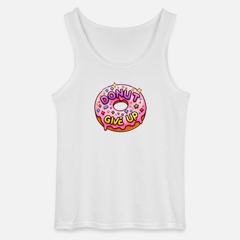 Donut geben auf - Gildan Männer Tank Top - Weiß