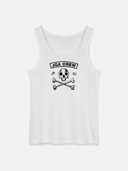 JGA Crew - Skull and Bones - Gildan Männer Tank Top - Weiß