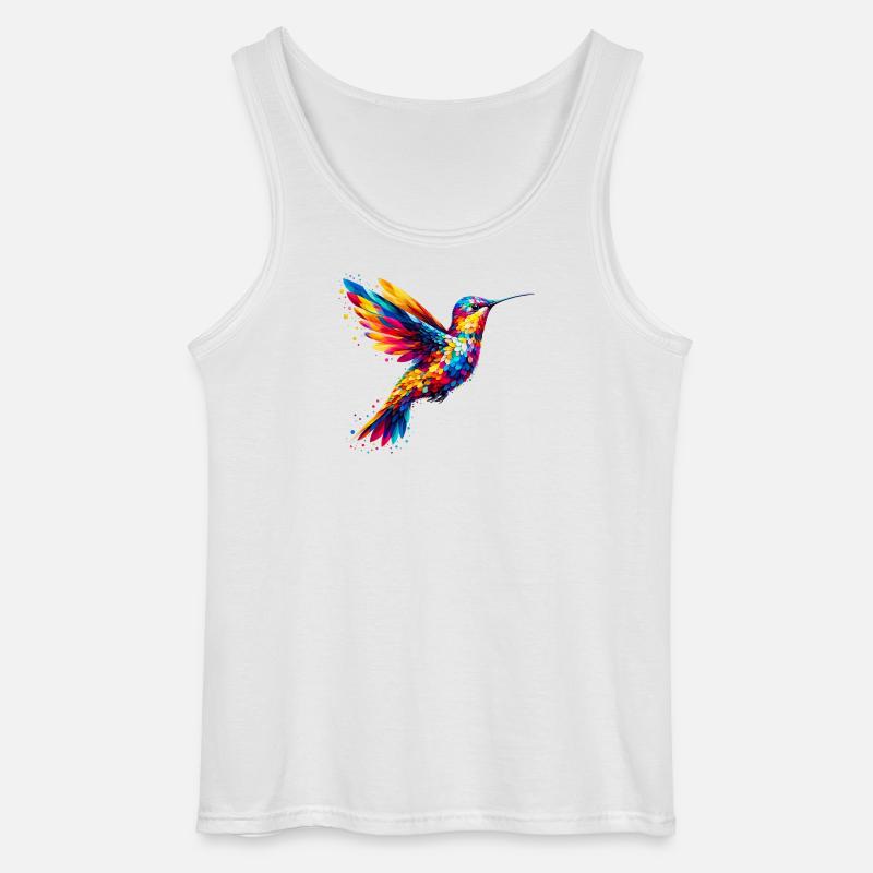 Kolibri - Gildan Männer Tank Top - Weiß